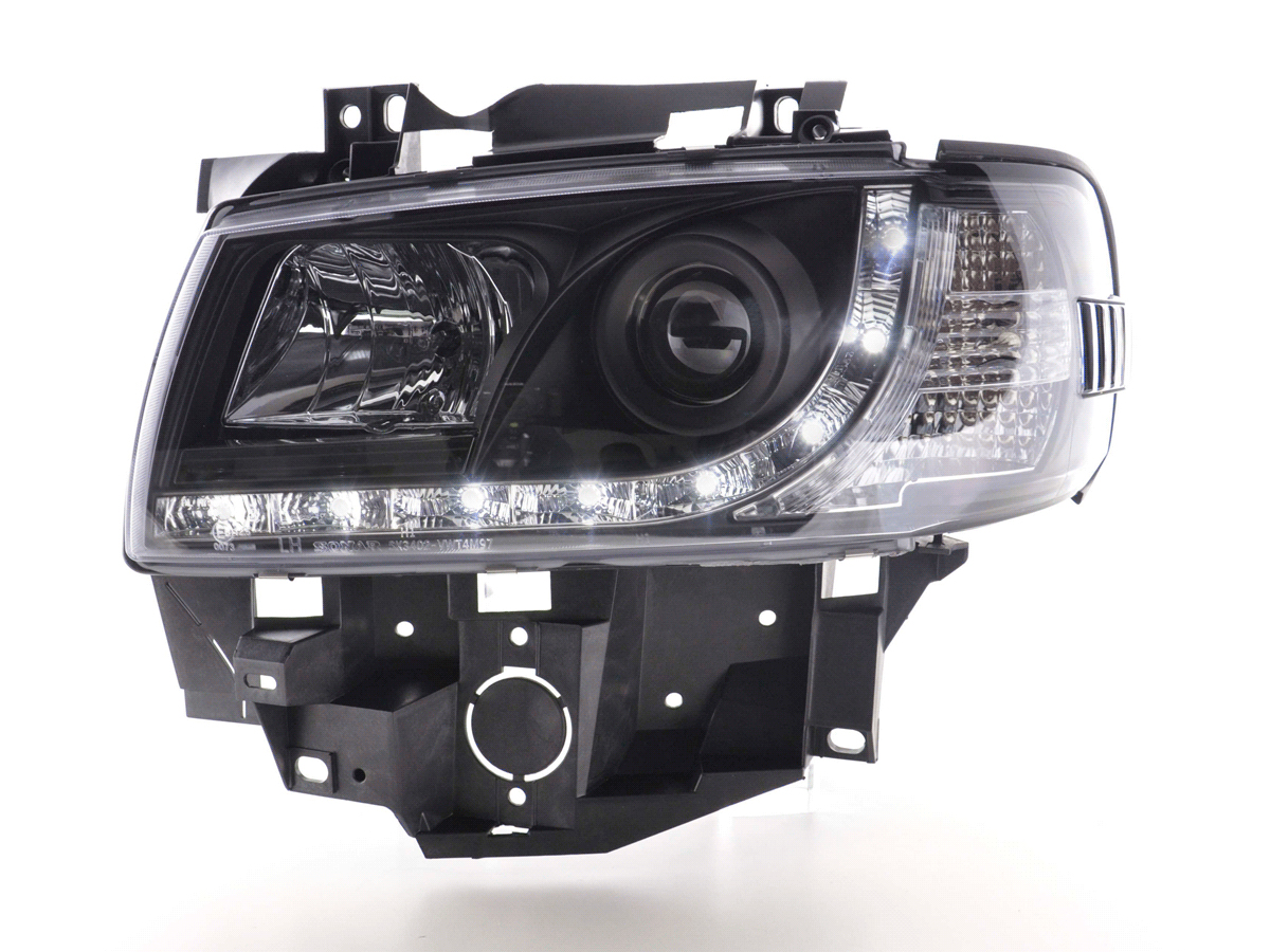 Фары т4. VW t4 90-96 фары Devil Eyes, Dayline черные. VW t4 96-03 фары Devil Eyes, Dayline черные. Фары VW t4 линзованные. Фары Volkswagen t4.